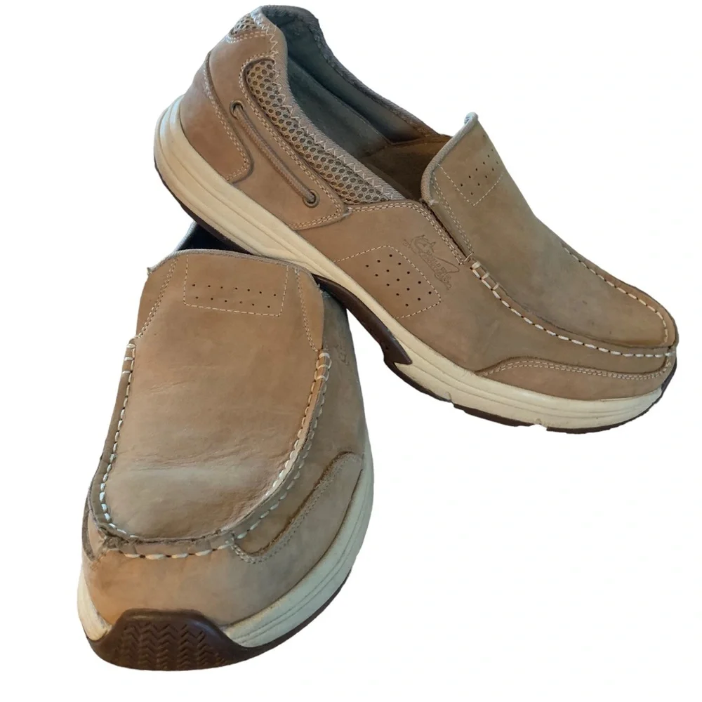 World Wide Sportsman Slip On Boat Deck Shoes Nuback Leather Men’s Size 12